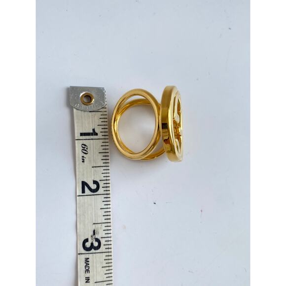 Gucci  GG Gold Tone Scarf Ring - Picture 6 of 8